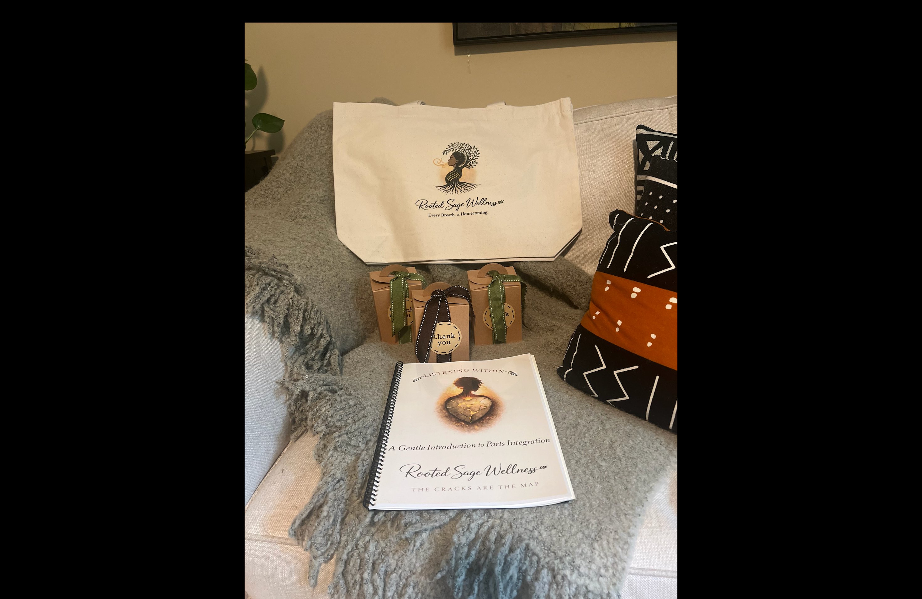 Listening Within — tote bag and workshop materials
